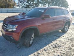 Salvage cars for sale at Loganville, GA auction: 2018 Volkswagen Atlas SE