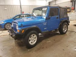 Salvage cars for sale at Casper, WY auction: 2002 Jeep Wrangler / TJ X