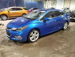 Salvage cars for sale at Woodhaven, MI auction: 2016 Chevrolet Cruze Premier