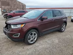 Salvage cars for sale at Rapid City, SD auction: 2015 Ford Edge Titanium