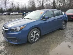 Salvage cars for sale at Waldorf, MD auction: 2022 Subaru Legacy Premium