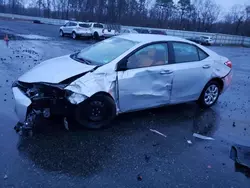 Toyota Corolla l salvage cars for sale: 2019 Toyota Corolla L