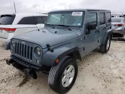 Jeep salvage cars for sale: 2015 Jeep Wrangler Unlimited Sport