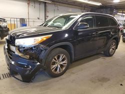 Salvage cars for sale from Copart Wheeling, IL: 2015 Toyota Highlander XLE