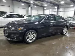 Salvage cars for sale at Ham Lake, MN auction: 2018 Chevrolet Malibu LT