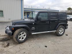 Salvage cars for sale at Tulsa, OK auction: 2013 Jeep Wrangler Unlimited Sahara