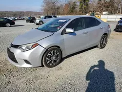 Salvage cars for sale from Copart Concord, NC: 2014 Toyota Corolla L