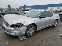 Chevrolet Montecarlo salvage cars for sale: 2006 Chevrolet Monte Carlo LTZ