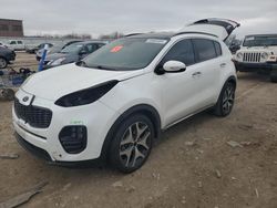 Salvage cars for sale at Kansas City, KS auction: 2017 KIA Sportage SX