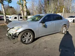 Salvage cars for sale at Portland, OR auction: 2012 Infiniti G37