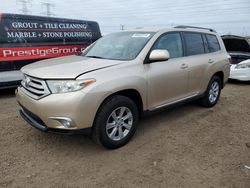 Salvage cars for sale at Elgin, IL auction: 2012 Toyota Highlander Base