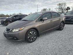 Salvage cars for sale at Riverview, FL auction: 2013 Honda Civic EXL