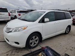 Salvage cars for sale at Indianapolis, IN auction: 2016 Toyota Sienna LE