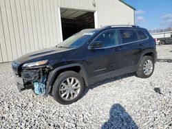 Salvage cars for sale at Lawrenceburg, KY auction: 2014 Jeep Cherokee Limited