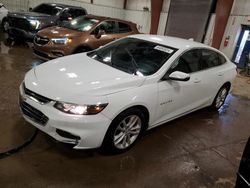 Salvage cars for sale at Lansing, MI auction: 2016 Chevrolet Malibu LT