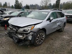 Subaru salvage cars for sale: 2017 Subaru Outback 2.5I Limited