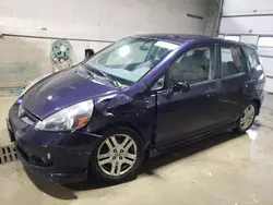 Honda salvage cars for sale: 2008 Honda FIT Sport