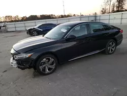 Salvage cars for sale at Dunn, NC auction: 2018 Honda Accord EX