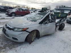 Salvage cars for sale at Wayland, MI auction: 2012 Honda Civic EX