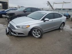 Salvage cars for sale at Kansas City, KS auction: 2018 Ford Fusion SE Hybrid