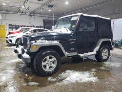 Jeep salvage cars for sale: 2002 Jeep Wrangler / TJ Sport