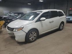 Salvage cars for sale at Franklin, WI auction: 2016 Honda Odyssey EXL