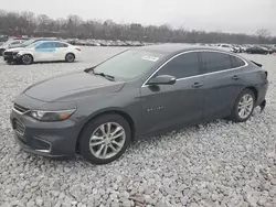 Chevrolet salvage cars for sale: 2016 Chevrolet Malibu LT