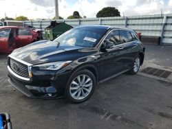 Salvage cars for sale at Miami, FL auction: 2019 Infiniti QX50 Essential