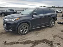 Salvage cars for sale from Copart Fredericksburg, VA: 2017 Toyota Highlander Hybrid Limited