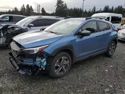 Vehiculos salvage en venta de Copart Graham, WA: 2024 Subaru Crosstrek Premium