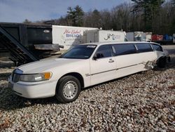 Salvage cars for sale at West Warren, MA auction: 1999 Lincoln Town Car Executive