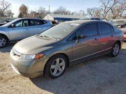 Salvage cars for sale at Wichita, KS auction: 2006 Honda Civic EX