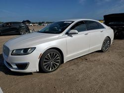 Salvage cars for sale at Houston, TX auction: 2017 Lincoln MKZ Select