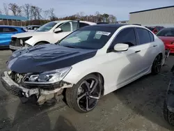 Salvage cars for sale at Spartanburg, SC auction: 2016 Honda Accord Sport