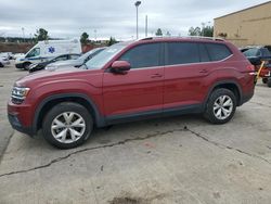 Volkswagen salvage cars for sale: 2018 Volkswagen Atlas SE