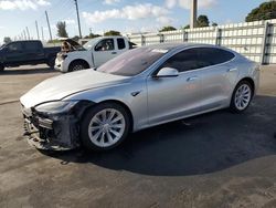 Salvage cars for sale at Miami, FL auction: 2017 Tesla Model S