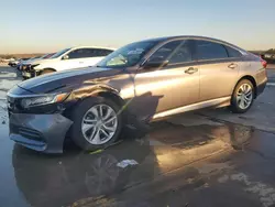 Salvage cars for sale at Grand Prairie, TX auction: 2018 Honda Accord LX