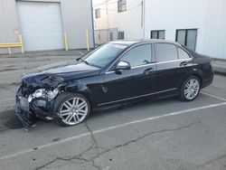 Salvage cars for sale at Vallejo, CA auction: 2009 Mercedes-Benz C300