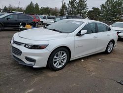 Salvage cars for sale at Denver, CO auction: 2016 Chevrolet Malibu LT