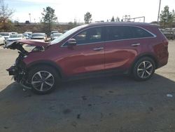 Salvage cars for sale at Gaston, SC auction: 2019 KIA Sorento EX