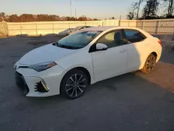 Toyota Corolla l salvage cars for sale: 2018 Toyota Corolla L