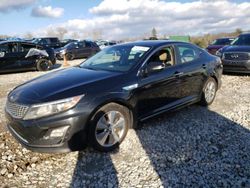 Salvage cars for sale at West Warren, MA auction: 2016 KIA Optima Hybrid