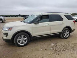 Salvage cars for sale at San Antonio, TX auction: 2018 Ford Explorer XLT