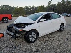 Salvage cars for sale at Houston, TX auction: 2017 Hyundai Ioniq Blue