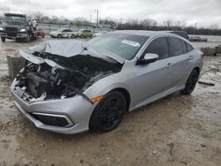 Salvage cars for sale from Copart Louisville, KY: 2019 Honda Civic LX