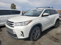 Salvage cars for sale at North Las Vegas, NV auction: 2017 Toyota Highlander SE