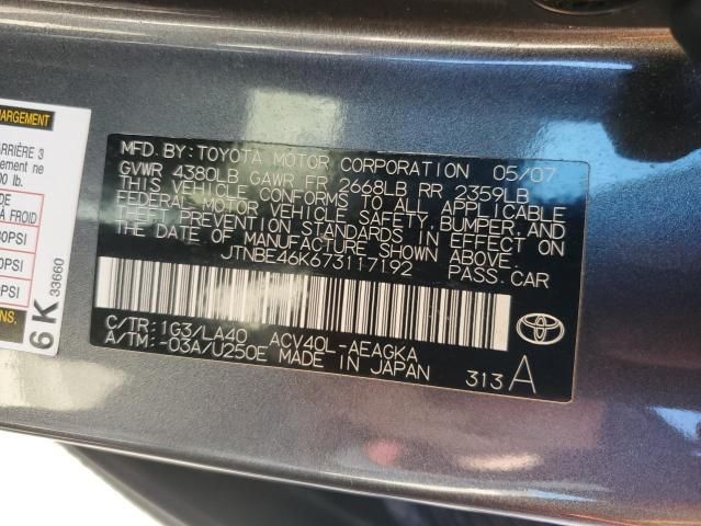 2007 Toyota Camry CE