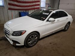 Salvage cars for sale from Copart Lyman, ME: 2015 Mercedes-Benz C 300 4matic