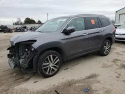 Honda salvage cars for sale: 2017 Honda Pilot Elite