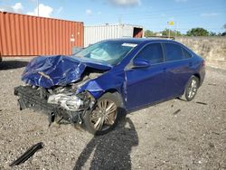 Salvage cars for sale at Homestead, FL auction: 2016 Toyota Camry LE